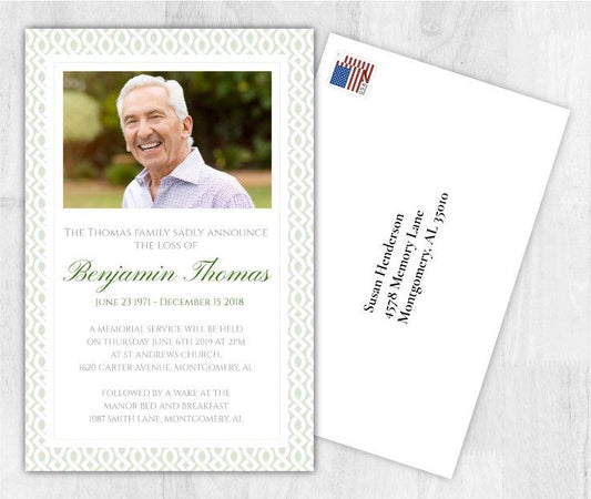 Funeral & Memorial Service Announcements Mailable Letter with Envelop - Memorial kit - Premium from River Memorials Urns - Just $0! Shop now at River Memorials - Cremation Urns, Scatter Tubes, & Memorial Jewelry