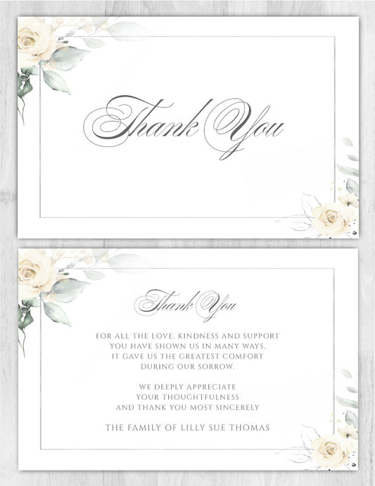 Memorial kit - memorial service thank-you card - Premium from River Memorials Urns - Just $0! Shop now at River Memorials - Cremation Urns, Scatter Tubes, & Memorial Jewelry