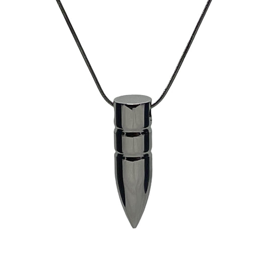 Silver Bullet Urn Pendant Necklace for Memorial Cremation Ashes Keepsake - Premium from River Memorials - Just $24.95! Shop now at River Memorials - Cremation Urns, Scatter Tubes, & Memorial Jewelry