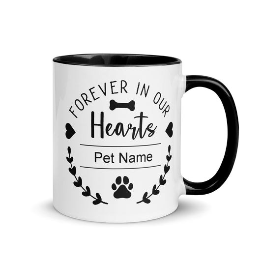 Pet Memorial Mug with Color Inside | Personalized Pet Memorial | Memorial Gift | Dog Memorial | Cat Memorial | Pet Loss Gift - Premium  from River Memorials - Cremation Urns, Scatter Tubes, & Memorial Jewelry - Just $14.95! Shop now at River Memorials - Cremation Urns, Scatter Tubes, & Memorial Jewelry