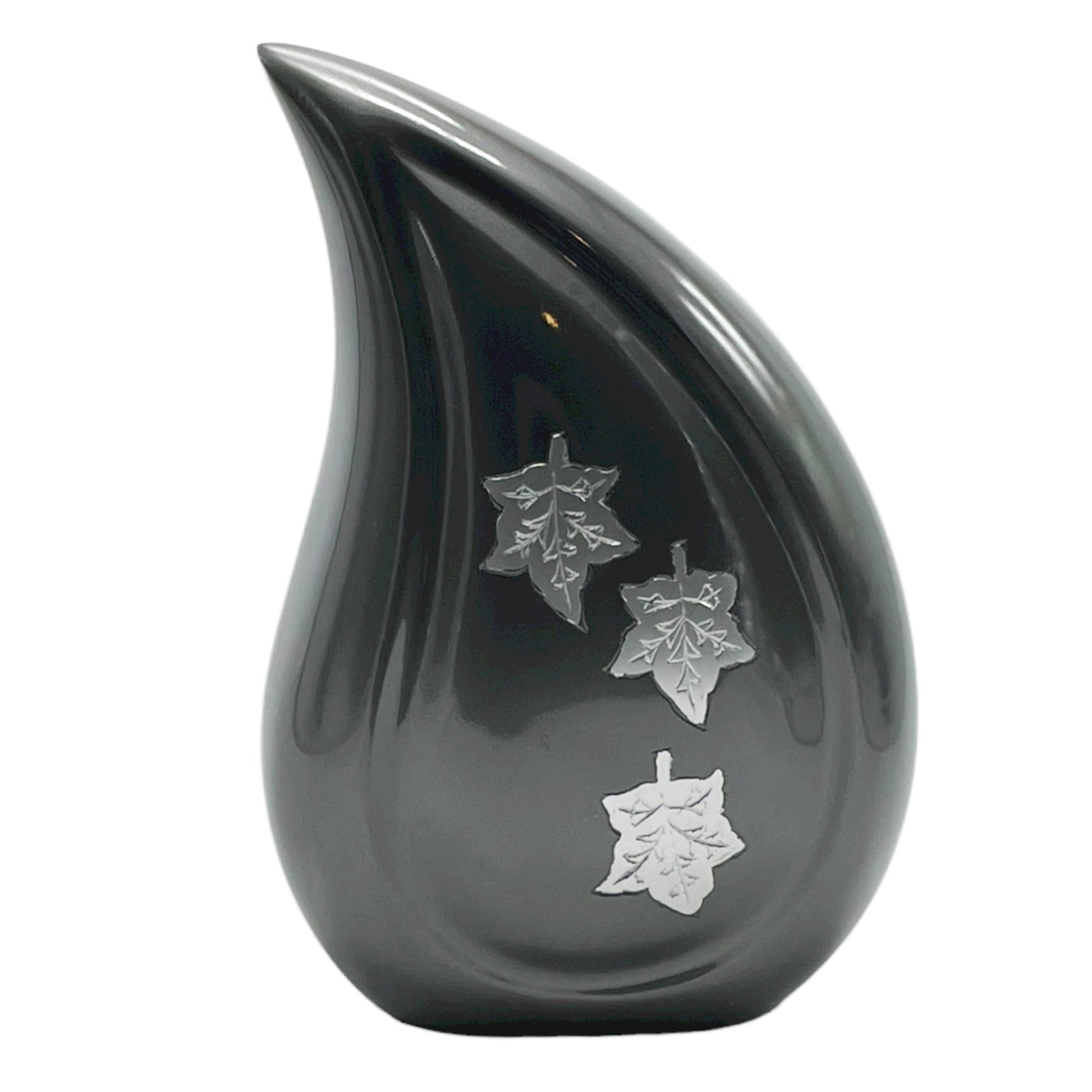 Maple Aluminum Metal Memorial Funeral Cremation Urn for Adult Human Ash 10" - Premium  from River Memorials - Just $129.95! Shop now at River Memorials - Cremation Urns, Scatter Tubes, & Memorial Jewelry