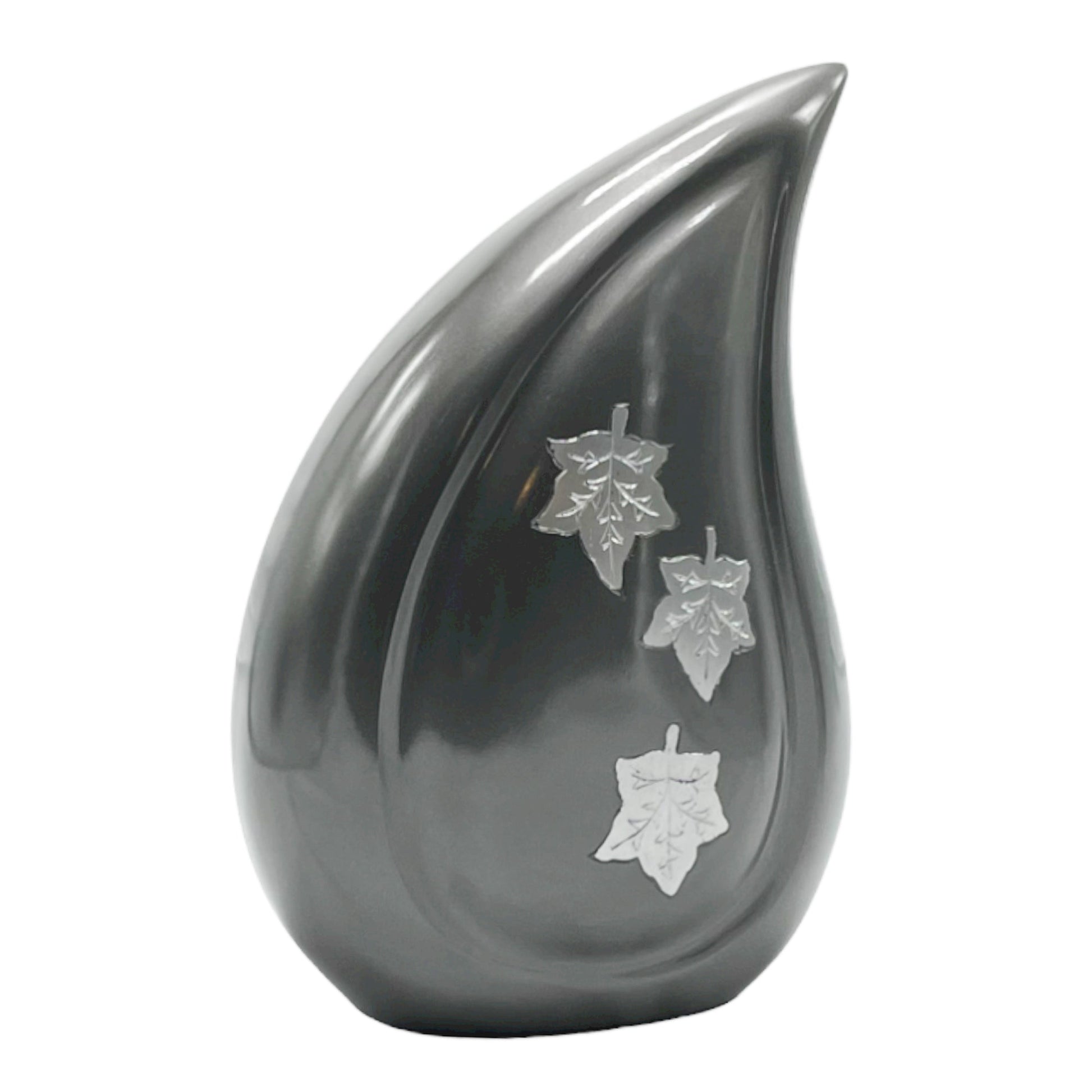 Maple Aluminum Metal Memorial Funeral Cremation Urn for Adult Human Ash 10" - Premium  from River Memorials - Just $129.95! Shop now at River Memorials - Cremation Urns, Scatter Tubes, & Memorial Jewelry