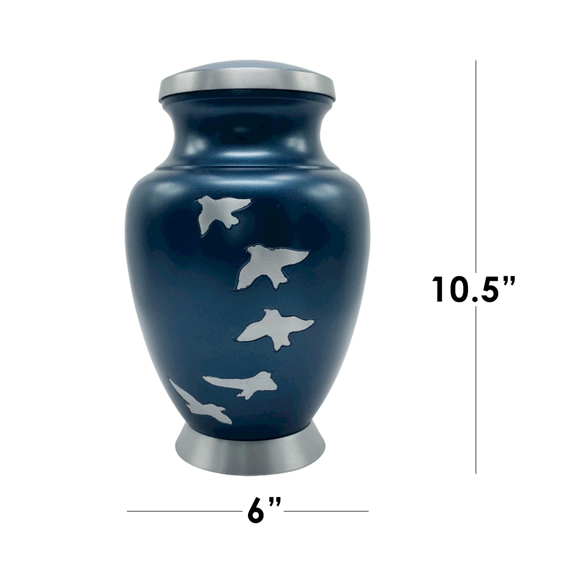 Flying Birds Metal Memorial Funeral Cremation Urn for Adult Human Ash 10" - Premium  from River Memorials - Just $129.95! Shop now at River Memorials - Cremation Urns, Scatter Tubes, & Memorial Jewelry