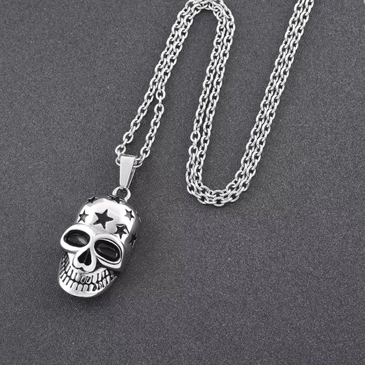 Skull Urn Pendant Necklace for Memorial Cremation Ashes Keepsake - Premium  from River Memorials - Just $24.95! Shop now at River Memorials - Cremation Urns, Scatter Tubes, & Memorial Jewelry